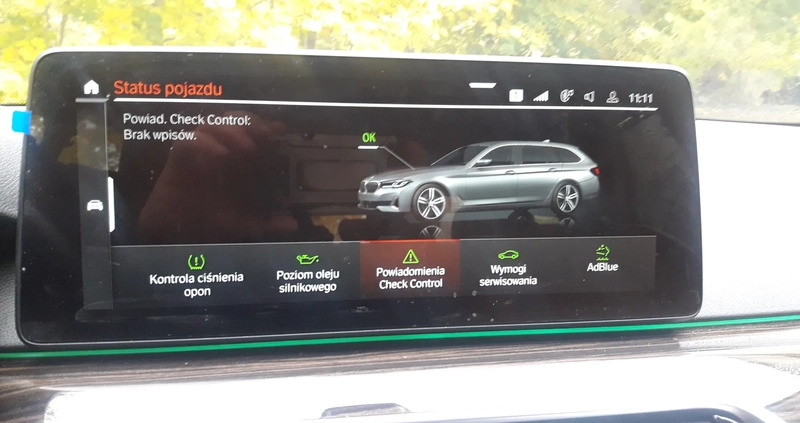 BMW Seria 5 cena 159900 przebieg: 35000, rok produkcji 2021 z Gdynia małe 232